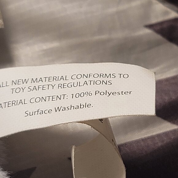 Demdaco Sweet Grey Bear 12” x 9” Plush Fury Baby Security Blanket Toy - Picture 5 of 9